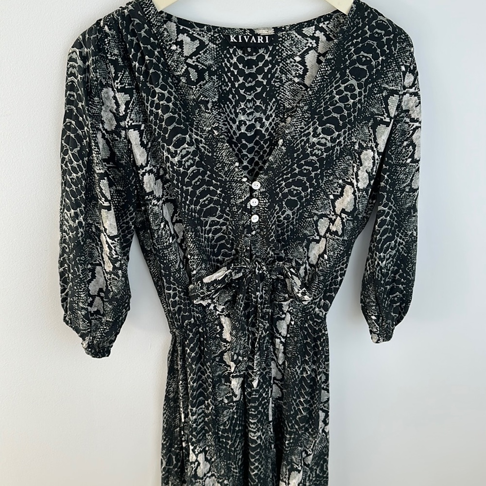 Kivari size small snake maxi dress. Perfect condition.